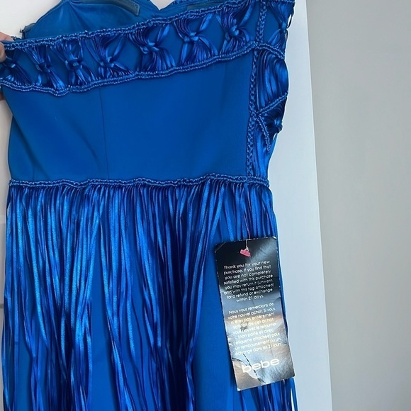 NWT Bebe Strapless Fringe Mini Dress Size 0 - Picture 6 of 6